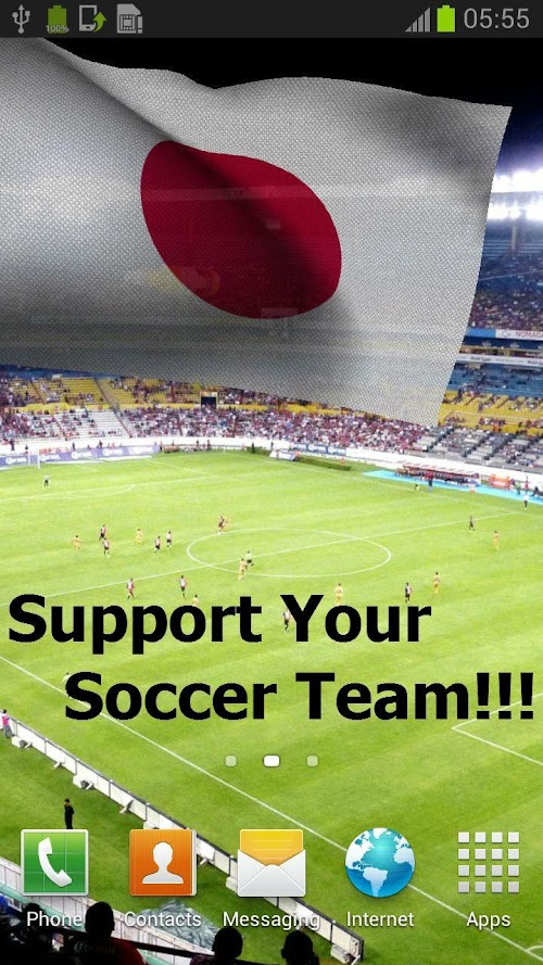Android application 3D Japan Flag + screenshort