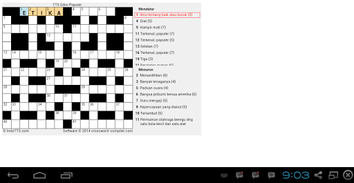 【免費解謎App】IndoTTS - Teka-teki Silang-APP點子