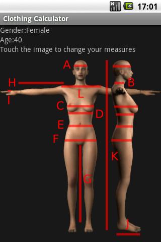 Clothing-Calculator Screen 3
