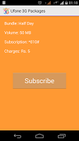 Ufone 3G Packages APK Cartaz #4