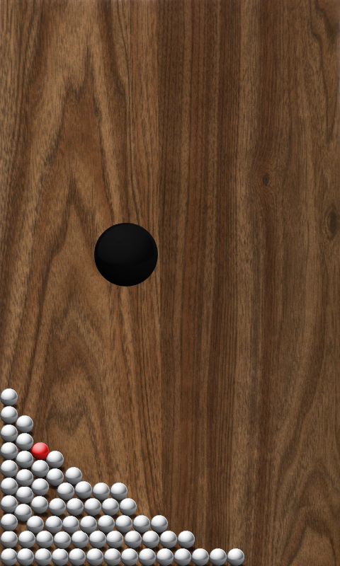 Roll Balls into a hole Screen 2