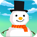 Snowman Falldown Game mobile app icon