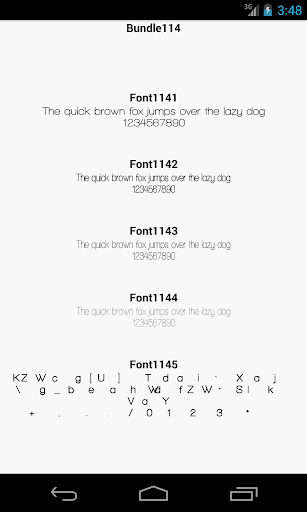 Fonts for FlipFont 114
