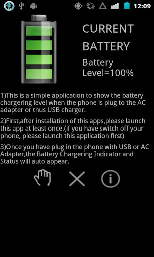 Fake Battery Charge Indicator