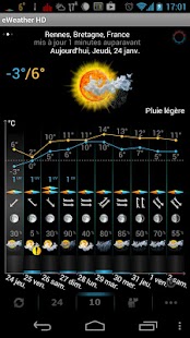  eWeather HD: Météo, Baromètre – Vignette de la capture d'écran  