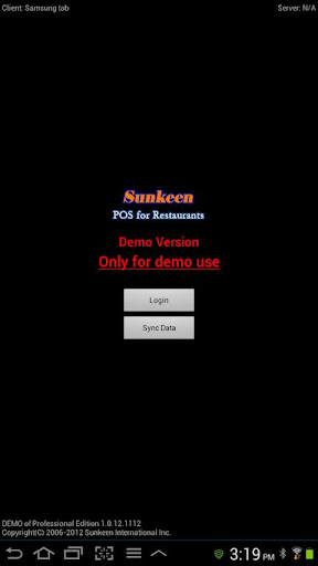 Sunkeen POS Demo