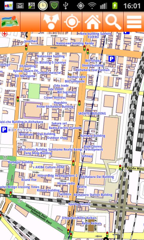 Tokyo Offline mappa Map Screen 3
