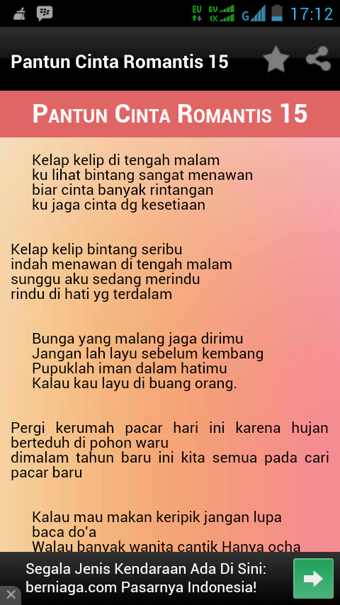 475 Pantun  Cinta Romantis  Android Apps on Google Play