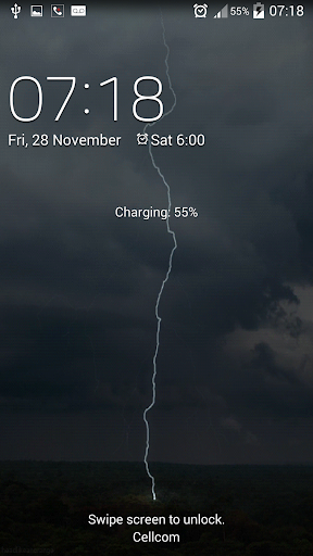 Lightening live wallpaper