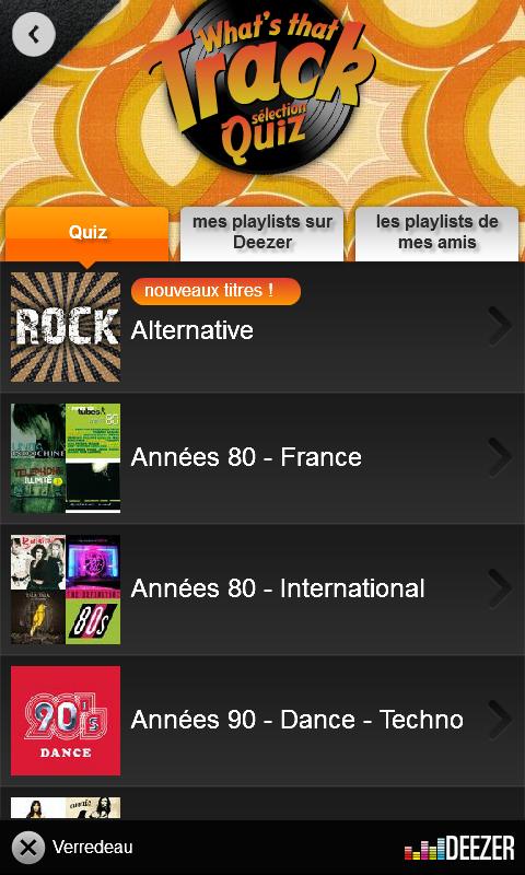 Whats That Track ? Screen 3