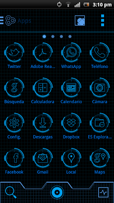 Iron Man Jarvis Theme Go Blue Androidアプリ Applion