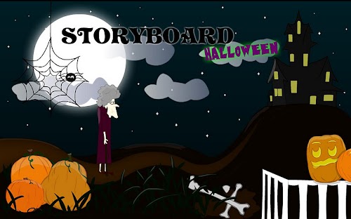 Android application Storyboard Halloween screenshort