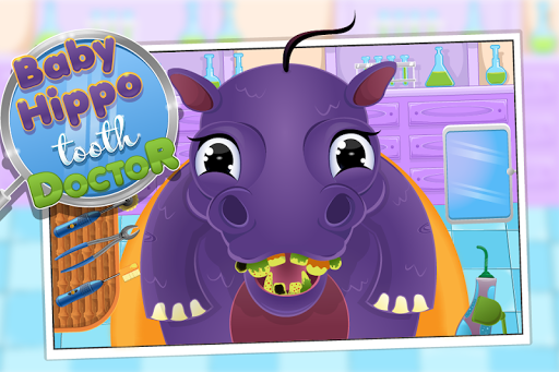 Baby Hippo Tooth Doctor