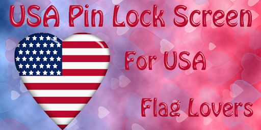 USA Flag Pin Lock Screen