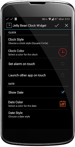 Jelly Bean Clock Widget