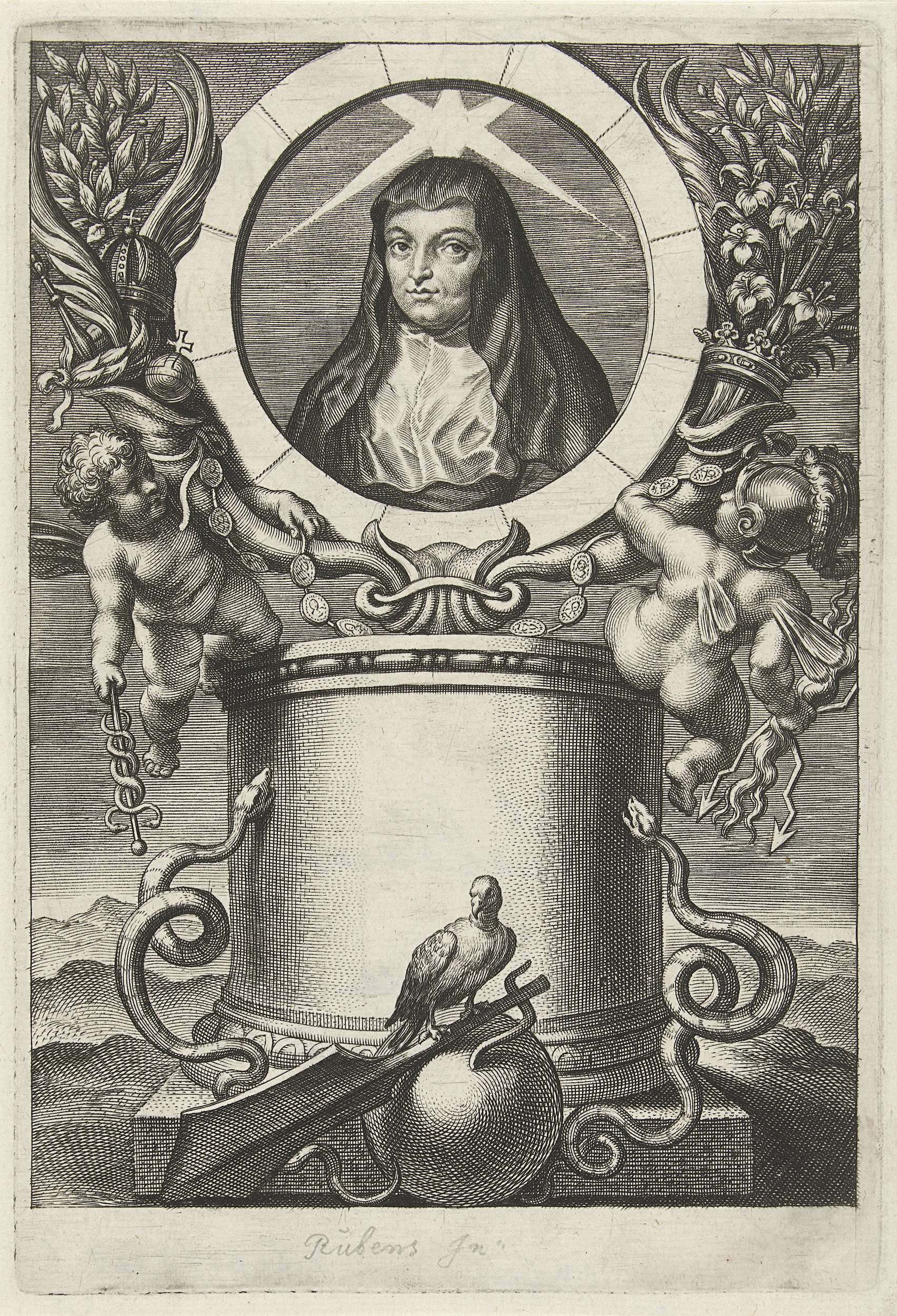 Portret van Isabella Clara Eugenia, infante van Spanje