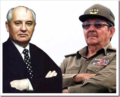 Raúl y Gorbachov 