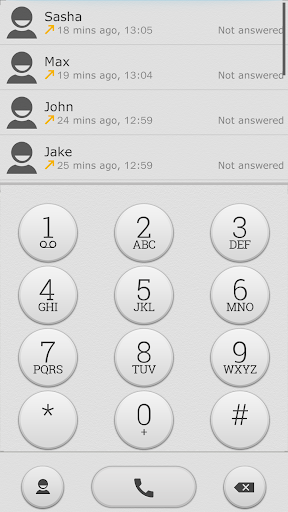 ExDialer Theme White Graphite