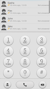 ExDialer Theme White Graphite Screenshots 0