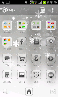 Snowflake go launcher theme Screenshots 3