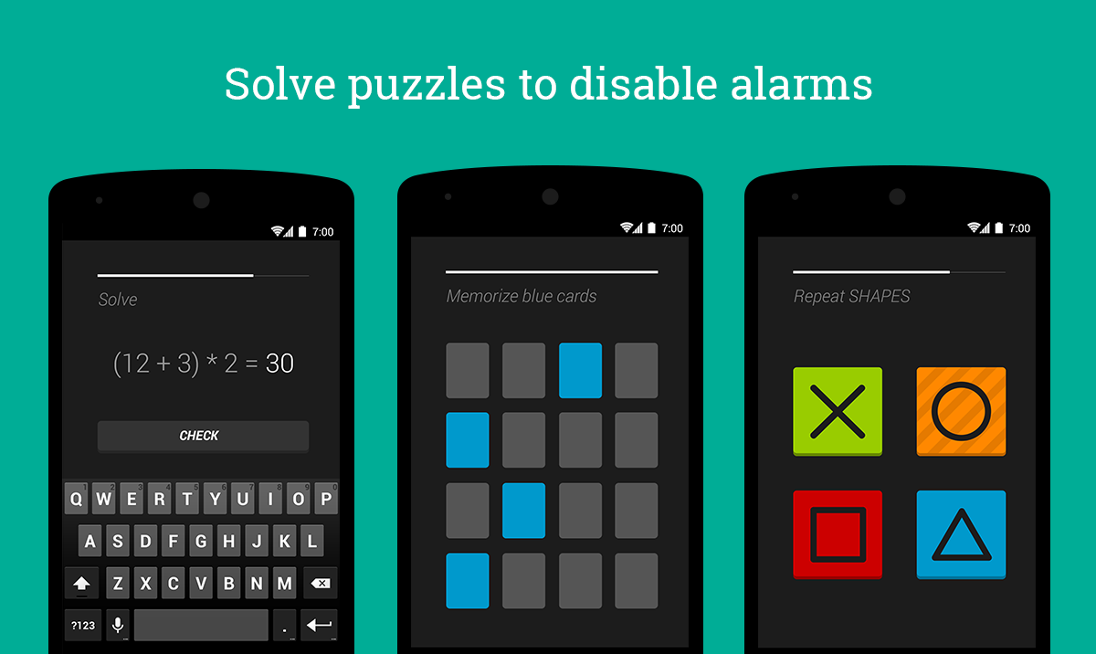 Puzzle Alarm Clock - screenshot