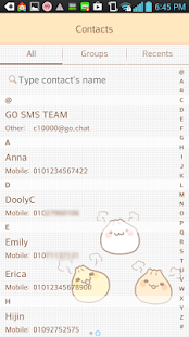 download Yummy(Dumpling) go sms theme free
