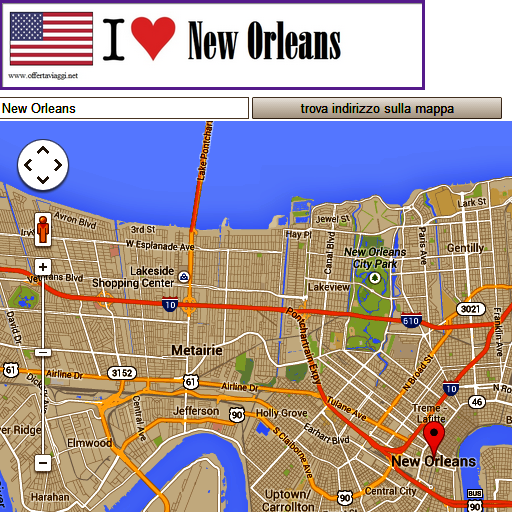 New Orleans map