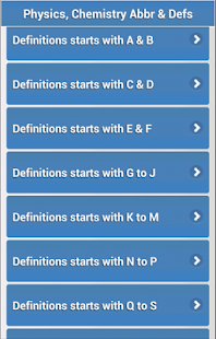 Lastest Physics, Chemistry Abr & Defs APK for Android