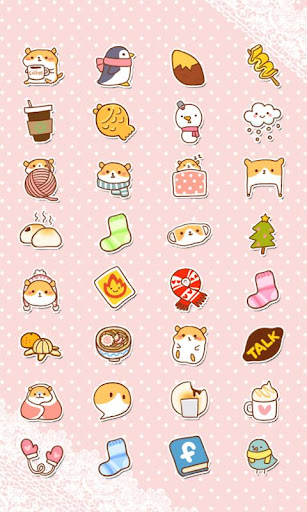 【免費娛樂App】CUKI Theme Winter Hams Icon-APP點子