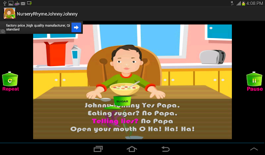 Kids Rhyme Johnny Yes Papa Screenshots 2