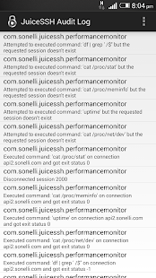 JuiceSSH Plugin Audit Log