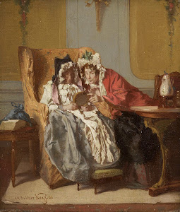 RIJKS: Alexander Hugo Bakker Korff: Two Ladies Examining a Little Painting 1866