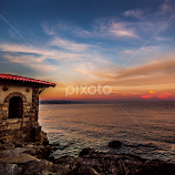 sunset on the sea by Eseker RI -  