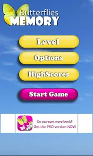 Butterflies Memory Game Screenshots 0