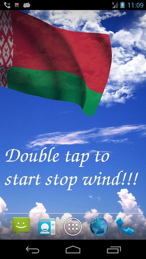 Android application 3D Belarus Flag + screenshort