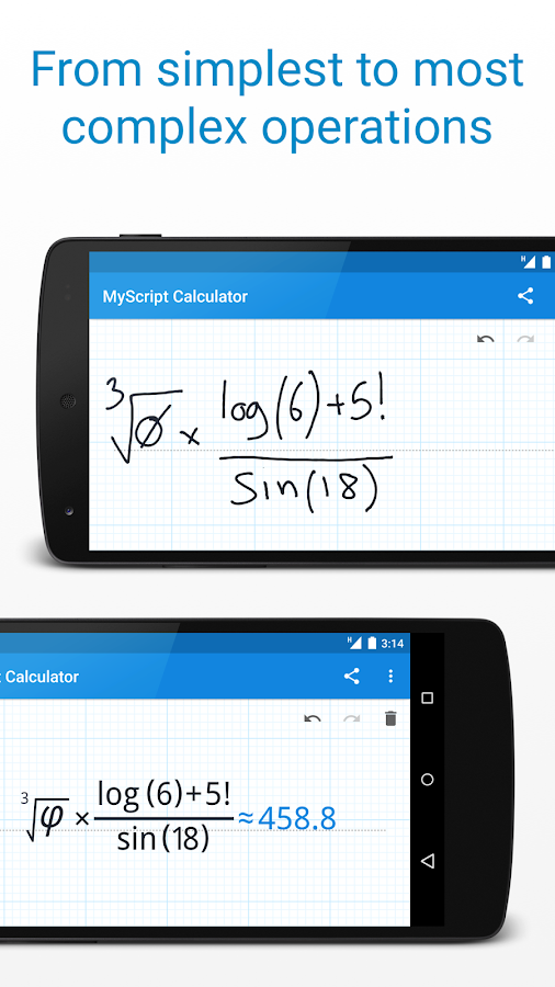    MyScript Calculator- screenshot  