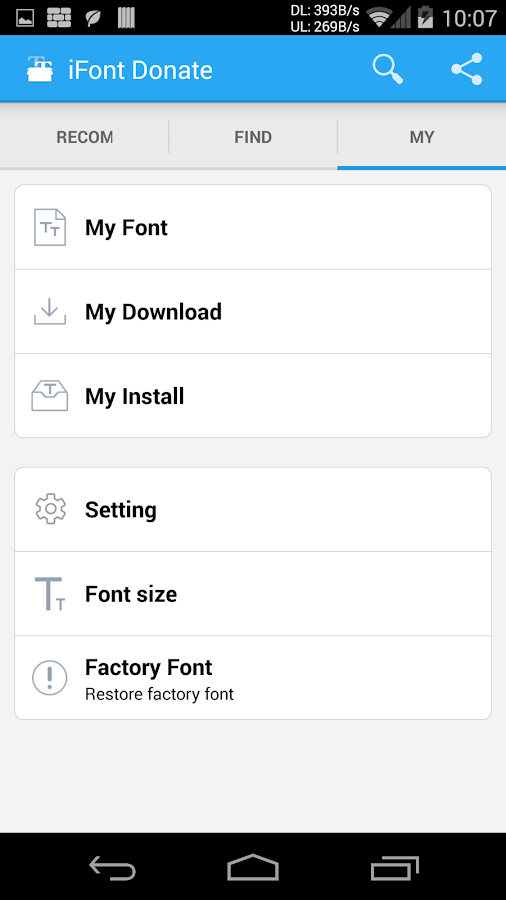    iFont Donate- screenshot  