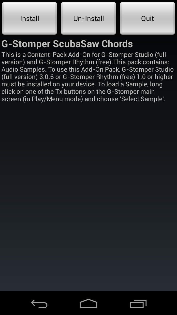 G-Stomper ScubaSaw Chords Screen 1