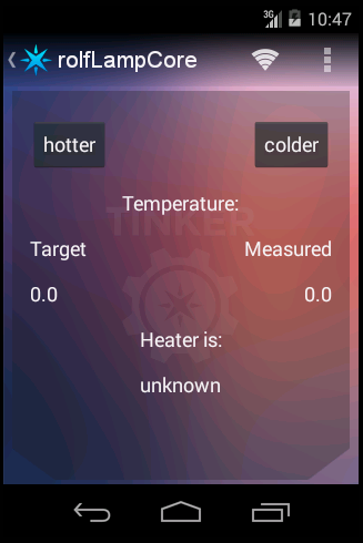 Spark Core App Thermostat SCAT