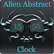 Alien Abstract Digital Clock
