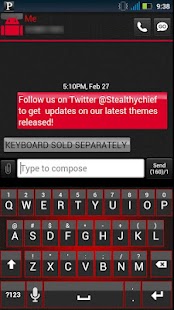 How to install GO SMS Clean Red Theme patch 1.1 apk for pc