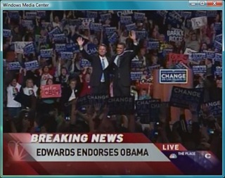 Edwards Endorses Obama in Michigan