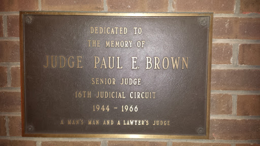Dedication to Judge Paul E Brown