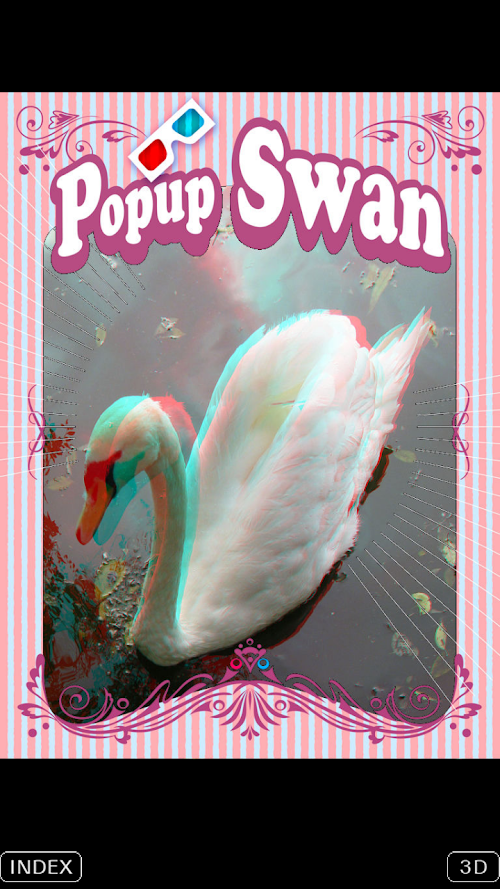Android application 3D Popup Swan screenshort