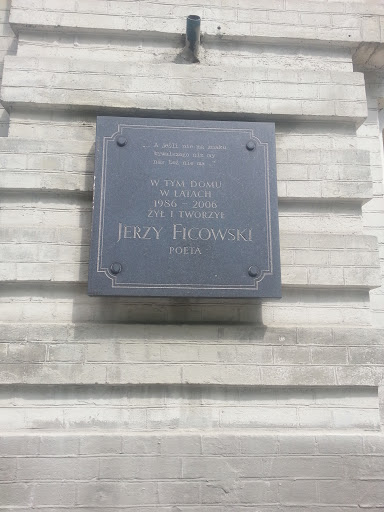 Jerzy Ficowski Poet Memorial