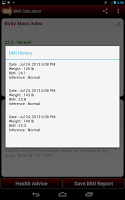 Captura de pantalla de BMI Calculator APK #14