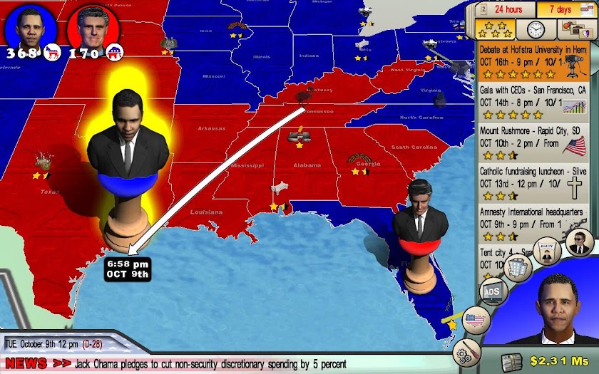 Race for the White House HD Screen 1