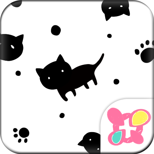 ドットネコ for[+]HOMEきせかえテーマ 個人化 App LOGO-APP開箱王