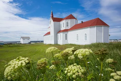 A century-old wooden church in Riviere-au-Tonnerre in the Cote-Nord region of Quebec.