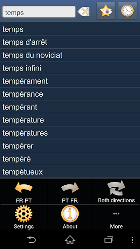 French Portuguese dictionary +